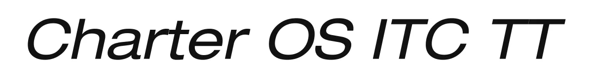 Charter OS ITC TT original font preview