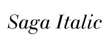 Saga Italic