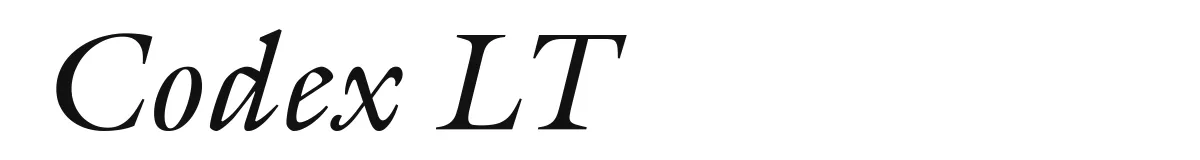 Codex LT font preview