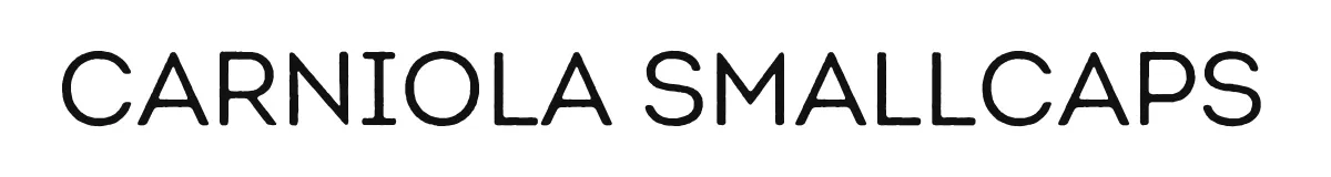 Carniola SmallCaps original font preview