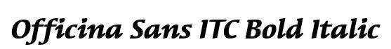 Officina Sans ITC Bold Italic