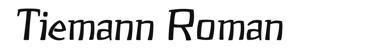 Tiemann Roman original font preview