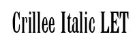 Crillee Italic LET