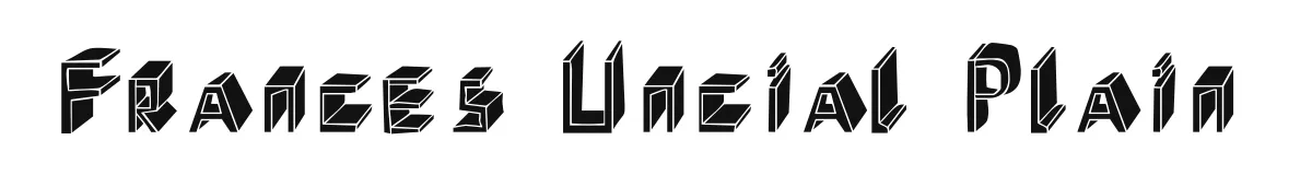 Frances Uncial Plain font preview