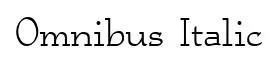 Omnibus Italic