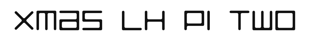 Xmas LH Pi Two original font preview