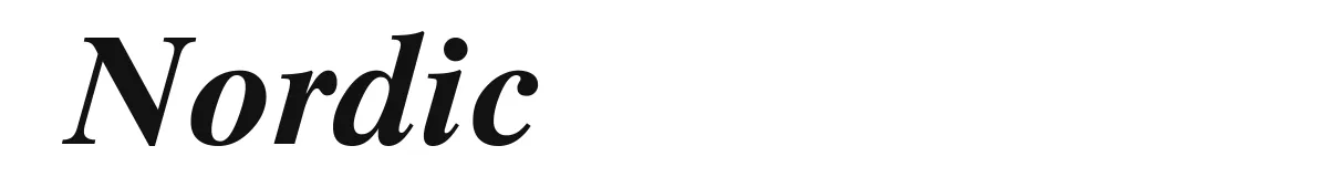 Nordic original font preview