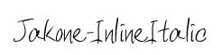 Jakone-InlineItalic