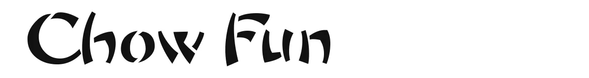 Chow Fun font preview