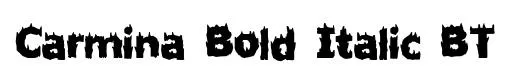 Carmina Bold Italic BT