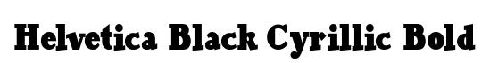 Helvetica Black Cyrillic Bold