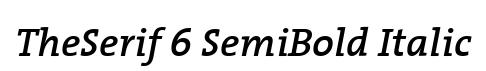 TheSerif 6 SemiBold Italic