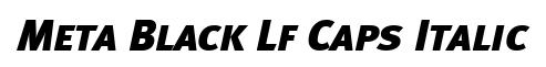 Meta Black Lf Caps Italic