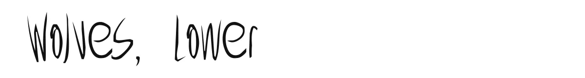 Wolves, Lower original font preview