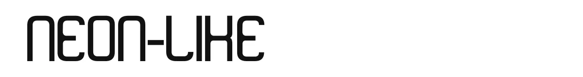 neon-like original font preview