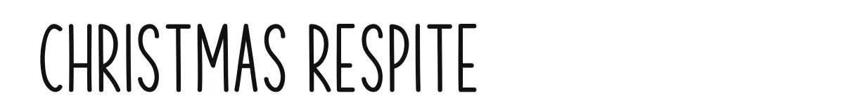 Christmas Respite font preview