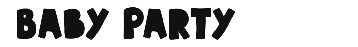 Baby Party font preview