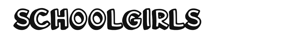 Schoolgirls font preview