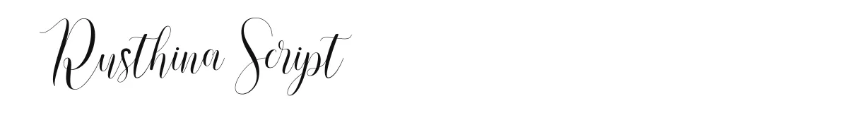 Rusthina Script font preview
