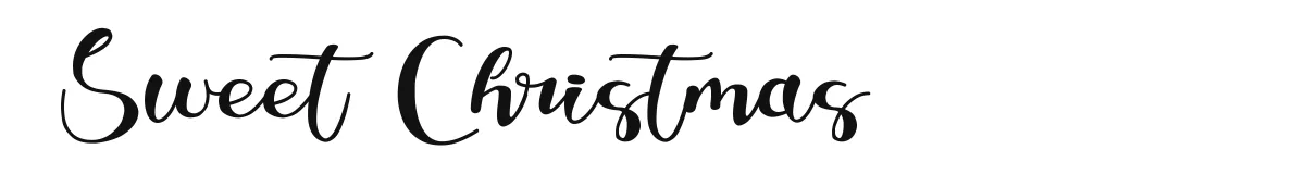 Sweet Christmas font preview