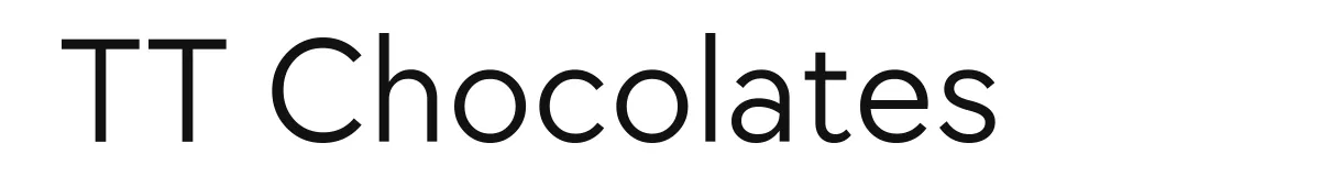TT Chocolates font preview