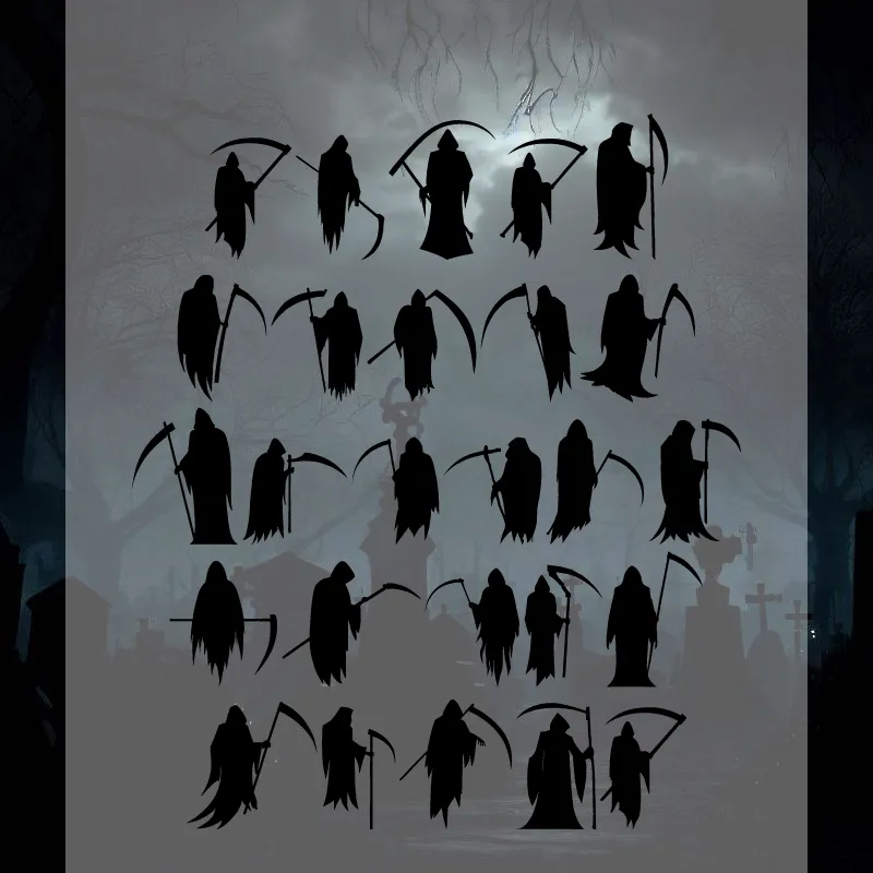 Grim Reaper La Parca author illustration