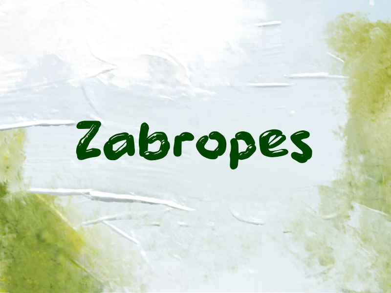 Zabropes author illustration
