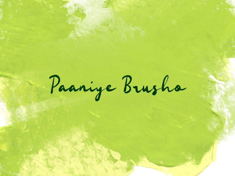 Paaniye Brusho author illustration