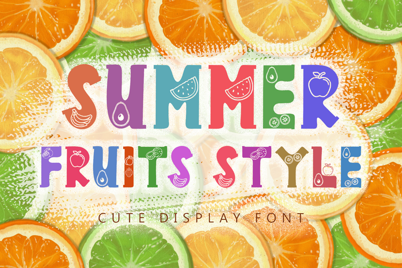 Summer Fruits Style author illustration