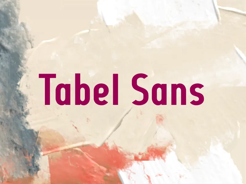 Tabel Sans author illustration