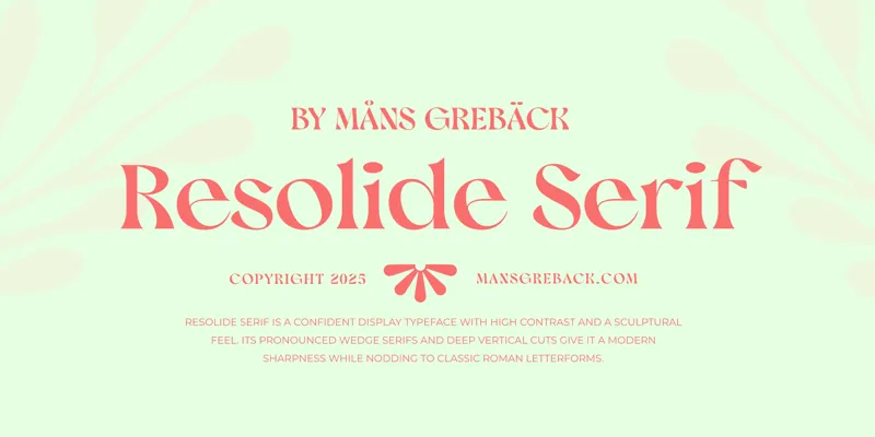 Resolide Serif author illustration