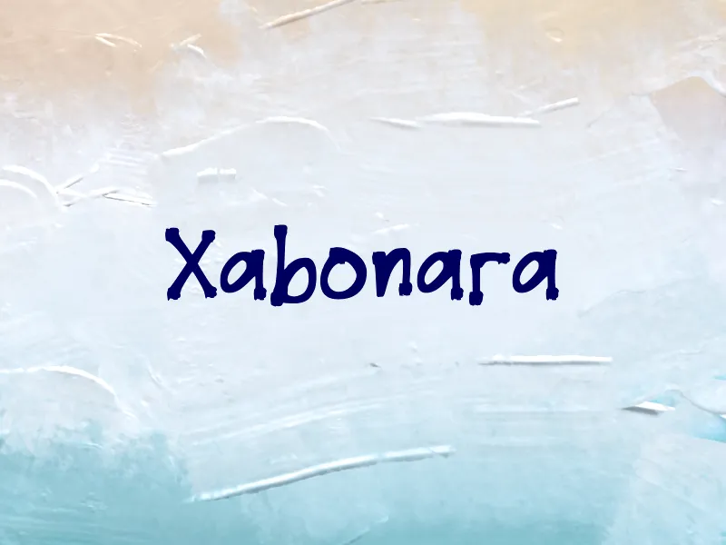 Xabonara author illustration