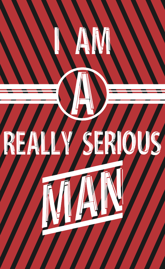 Serious Man author illustration