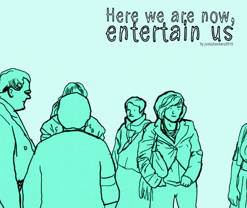 Here we are now, entertain us author illustration