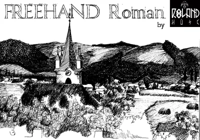 Freehand Roman author illustration