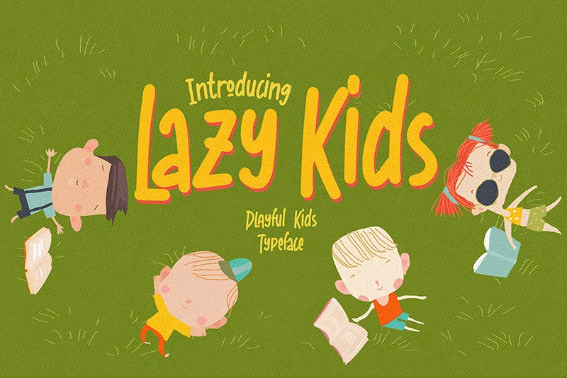 Lazy Kids author illustration