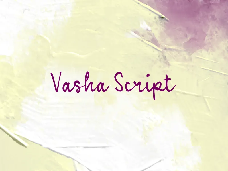 Vasha Script author illustration