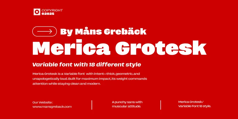 Merica Grotesk author illustration