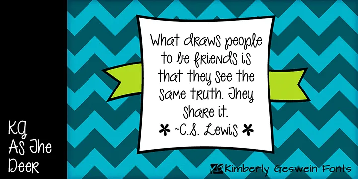 KG As The Deer author illustration