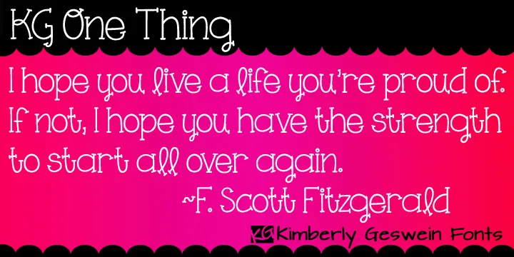 KG One Thing author illustration