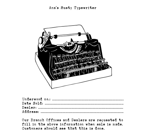 Ana's Rusty Typewriter author illustration