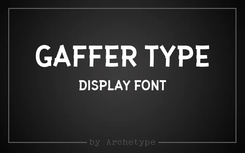 Gaffer Type author illustration