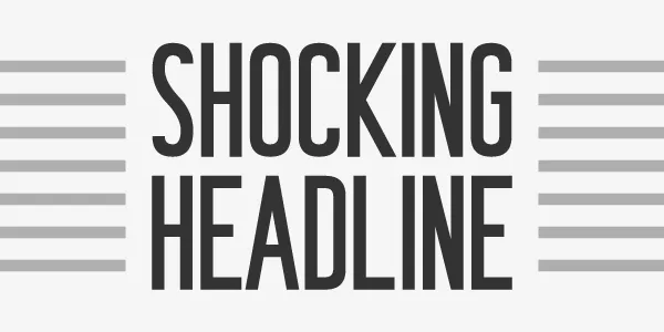 Shocking Headline author illustration