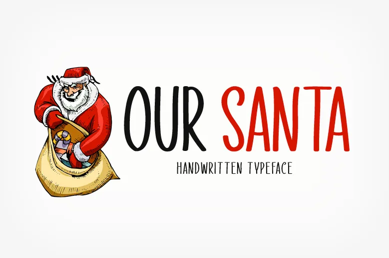 Our Santa author illustration