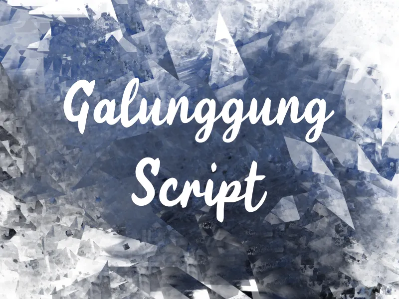g Galunggung Script author illustration