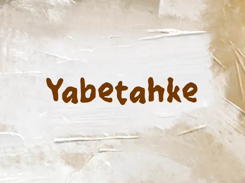 Yabetahke author illustration