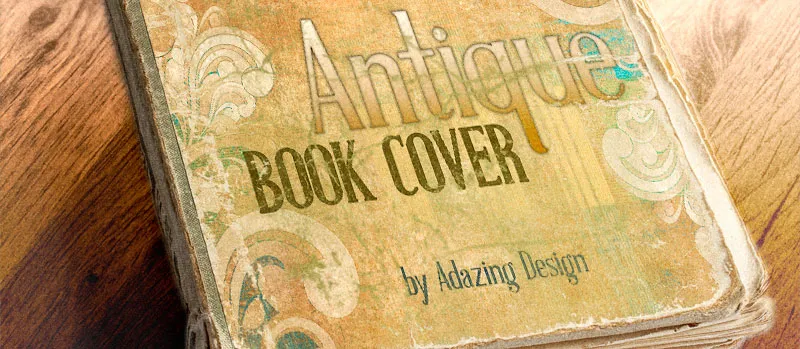 Antique Book Cover author illustration