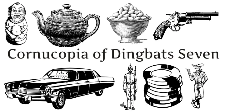 Cornucopia of Dingbats Seven author illustration
