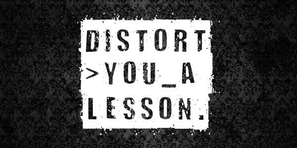 Distort You A Lesson author illustration