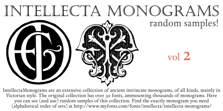 Intellecta Monograms Random Samples Two author illustration